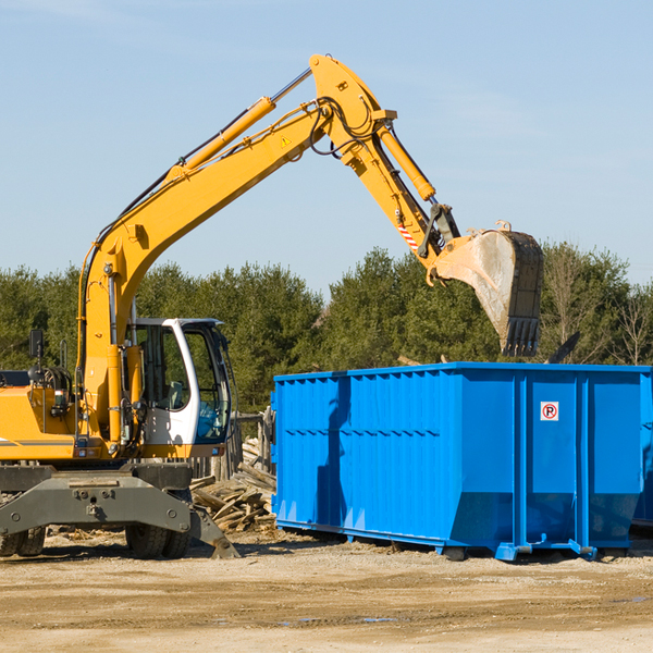 are there any restrictions on where a residential dumpster can be placed in Wolf Run OH